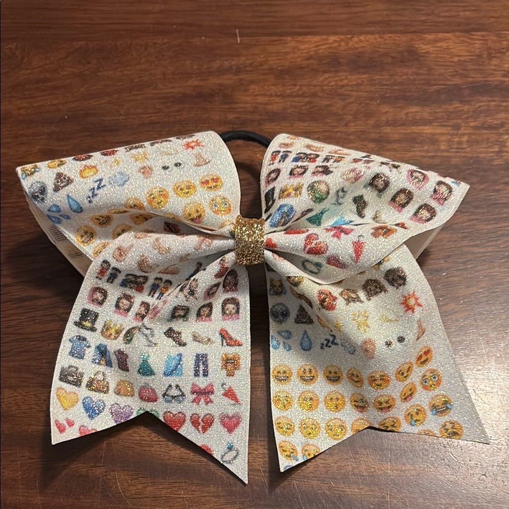 Emoji Cheer Bow